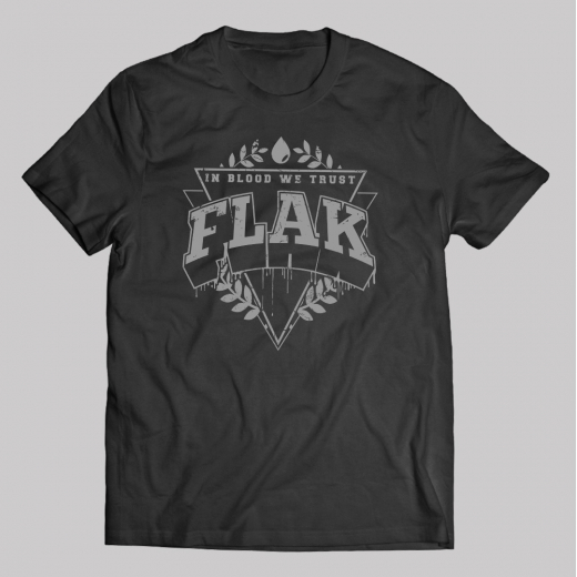 Flak- In Blood we Trust T-Shirt schwarz