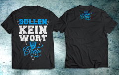 Bullen Kein Wort (Flak)- Shirt- Schwarz-
