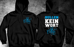Bullen Kein Wort (Flak)- Kapuzenpullover schwarz
