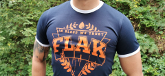 Flak- In blood we trust Ringer Shirt